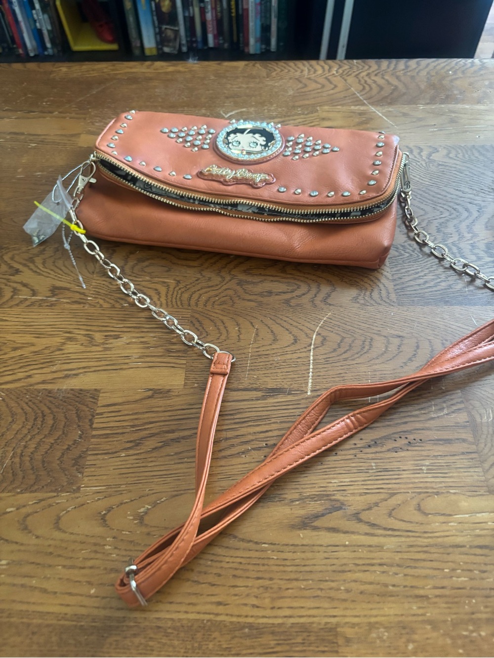 Bedazzled vintage Betty boop purse